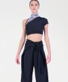 Pantaloni con Pieghe e Fusciacca