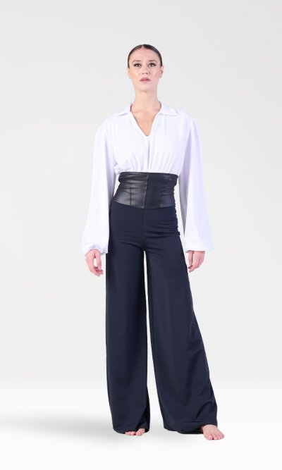 Pantaloni Lunghi a Vita Alta