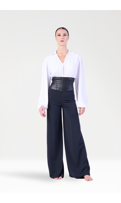 Pantaloni Lunghi a Vita Alta
