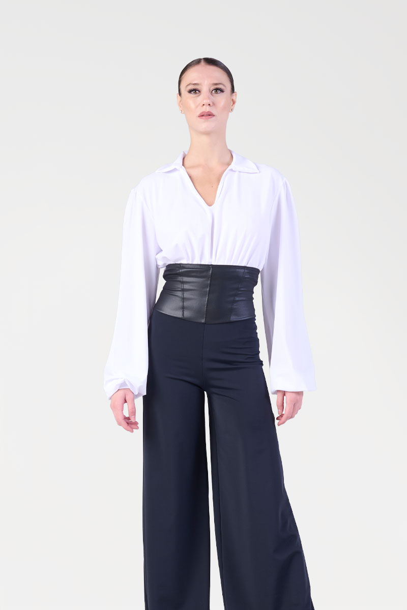 Pantaloni Lunghi a Vita Alta