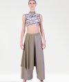 Pantaloni Larghi con Mezza Gonna