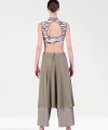 Pantaloni Larghi con Mezza Gonna