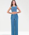 Pantaloni Lunghi con Apertura Laterali