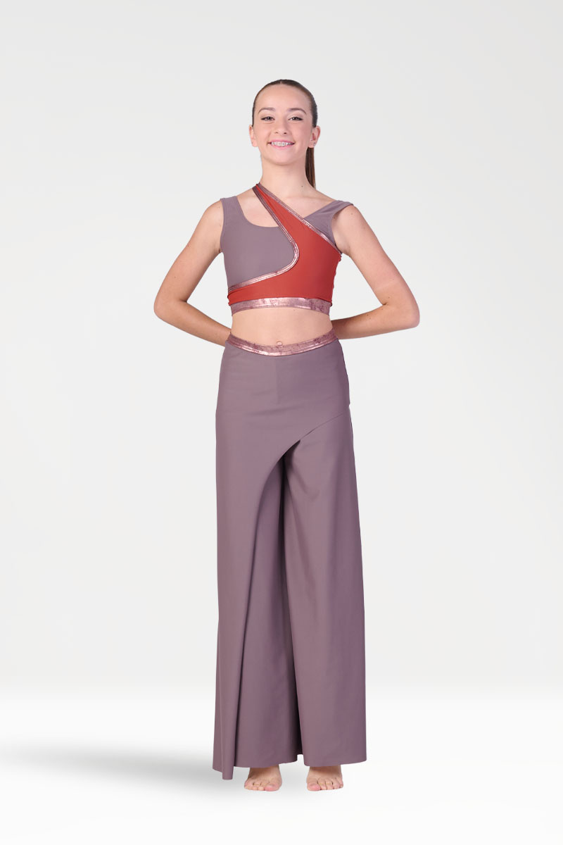 Pantaloni Larghi con Pannello