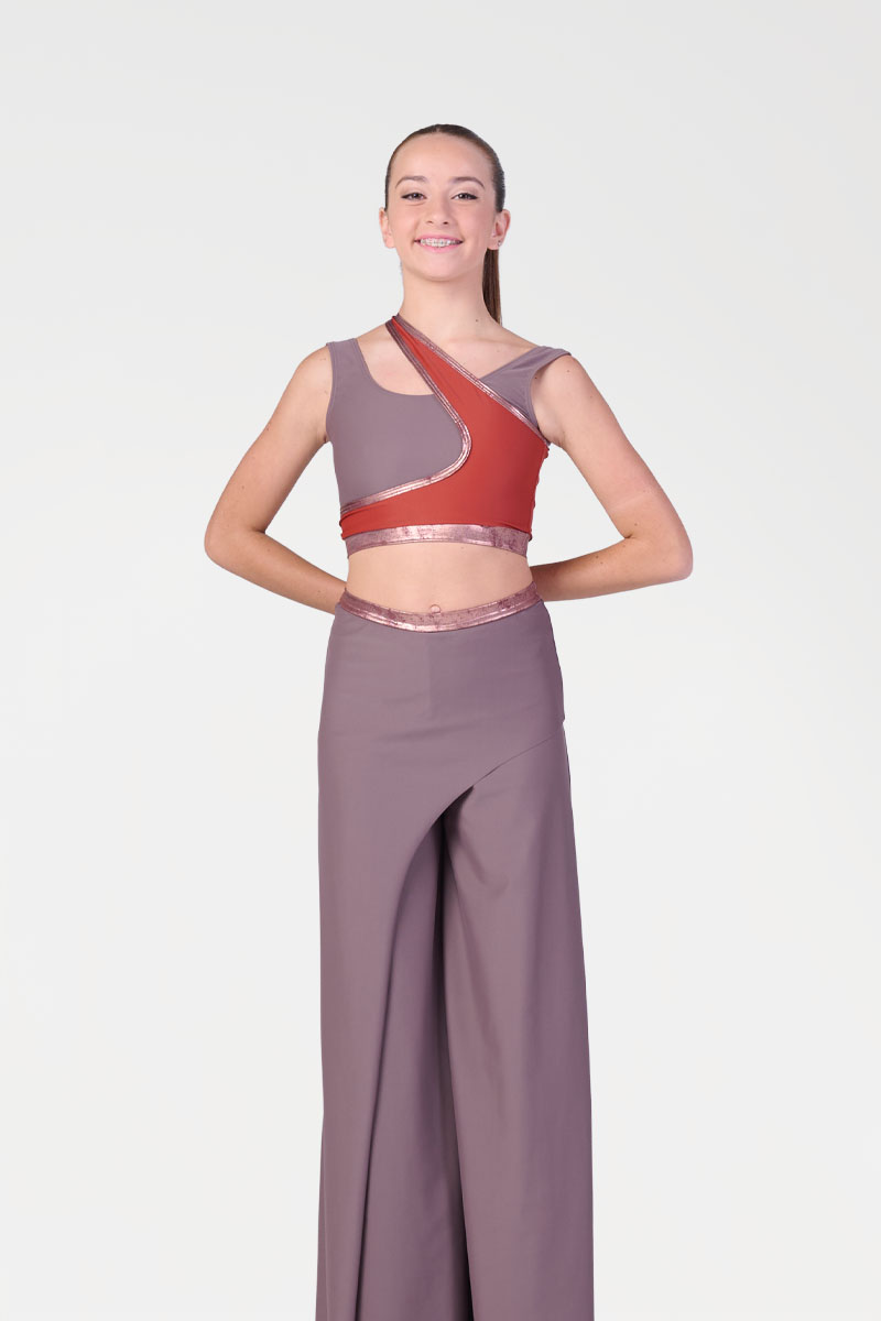 Pantaloni Larghi con Pannello