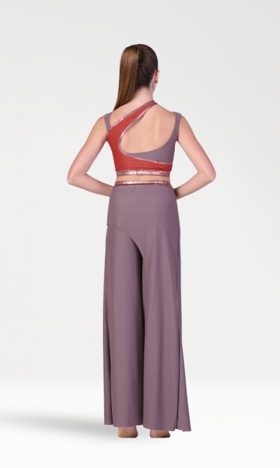 Pantaloni Larghi con Pannello