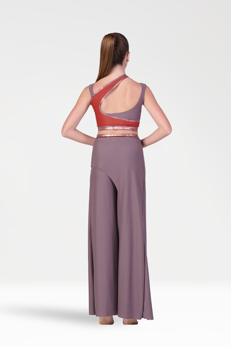 Pantaloni Larghi con Pannello