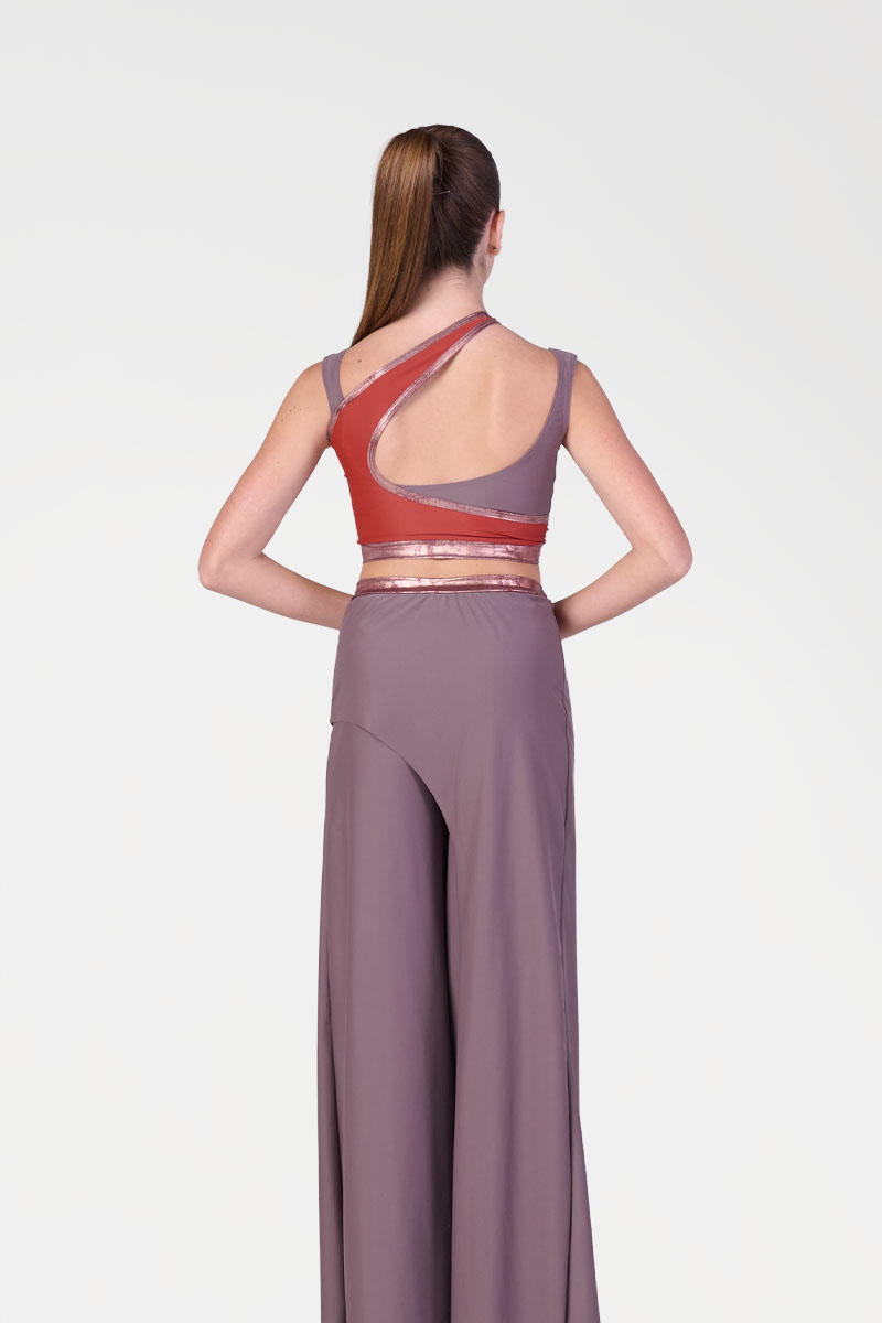 Pantaloni Larghi con Pannello