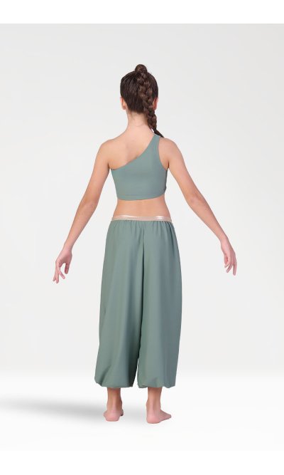 Pantaloni Larghi con Tasche e Polsini