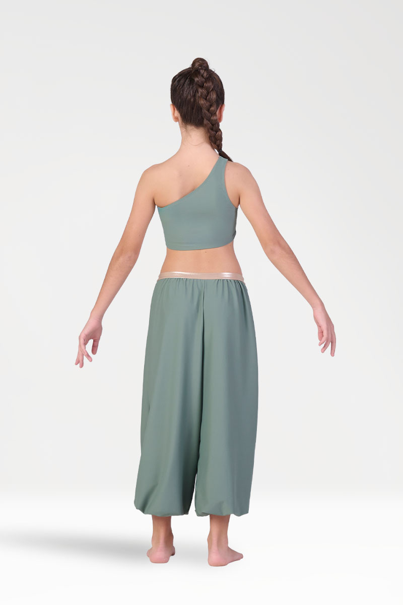 Pantaloni Larghi con Tasche e Polsini