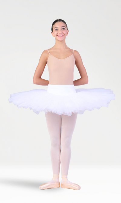 Tutulette Semiprofessionale Impunturata con Culotte a Vita Alta da Bambina