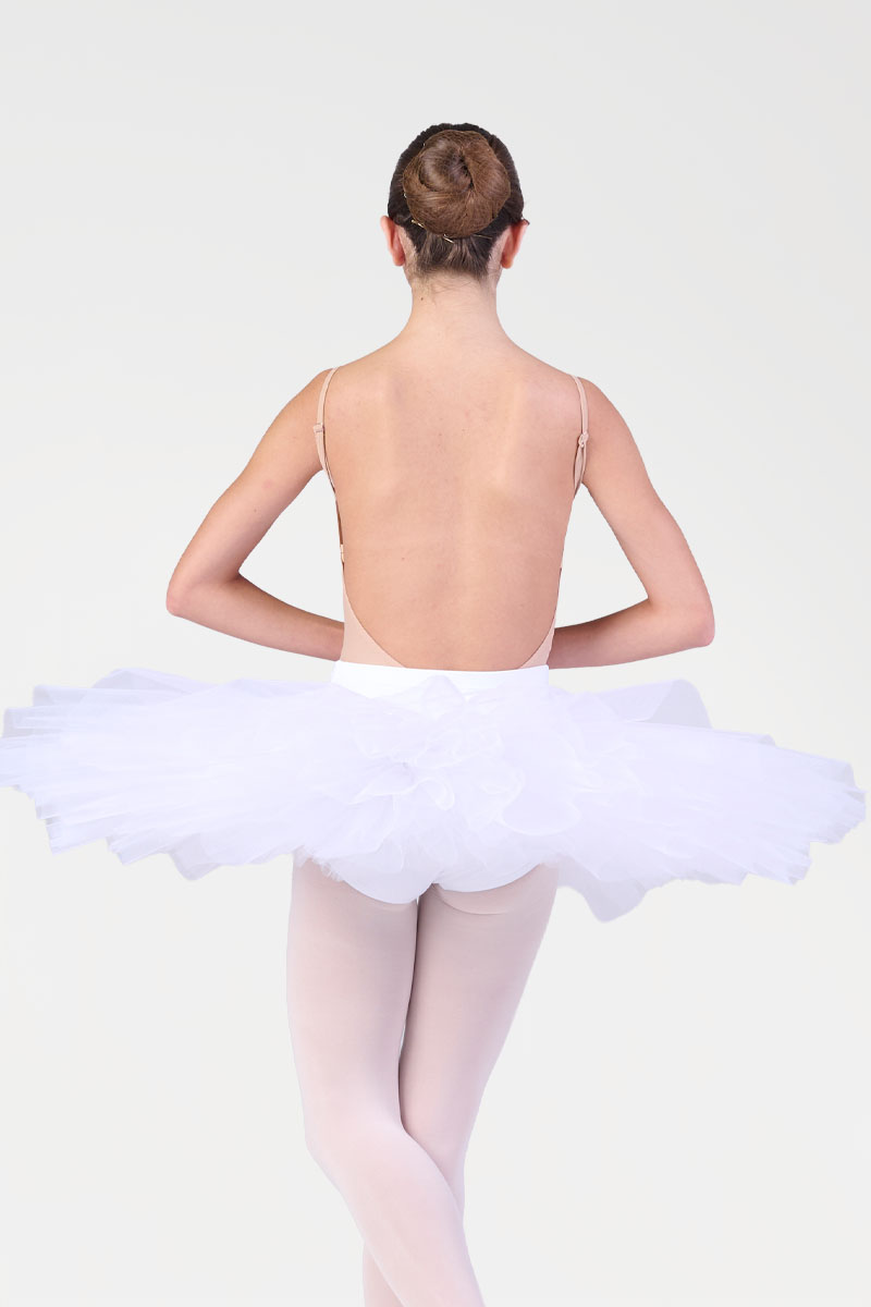 Tutulette Semiprofessionale Impunturata con Culotte a Vita Alta da Bambina
