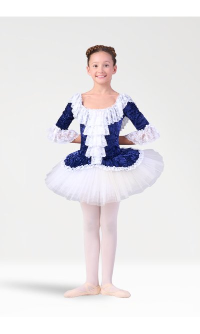 Tutù con Scollo e Jabot in Merletto