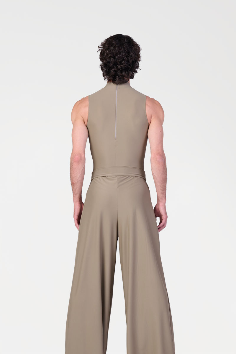 Pantaloni Larghi con Pieghe