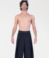 Pantaloni Larghi con Pieghe Laterali