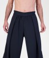 Pantaloni Larghi con Pieghe Laterali