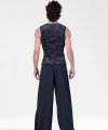 Pantaloni Larghi con Pieghe Laterali