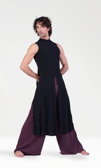 Vestito Godet con Spacchi