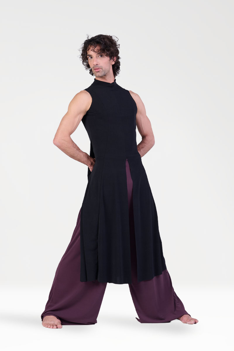 Vestito Godet con Spacchi