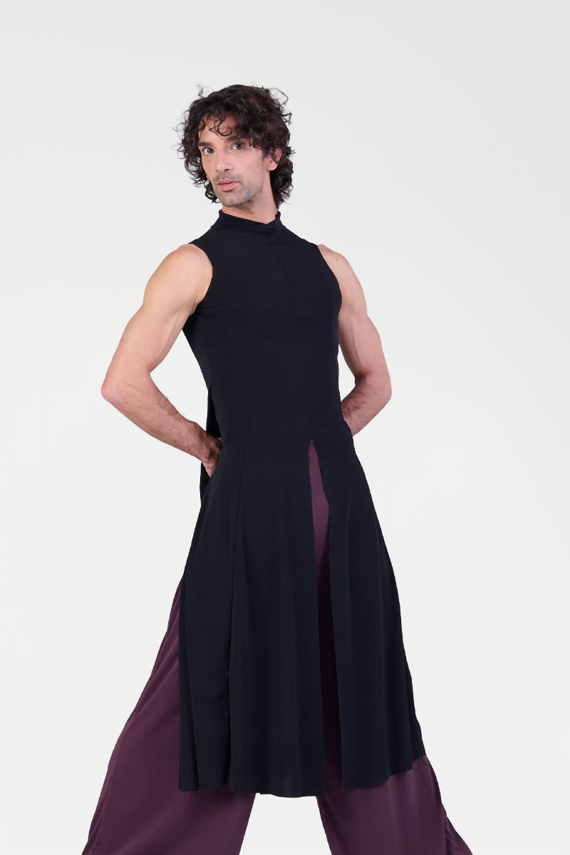 Vestito Godet con Spacchi