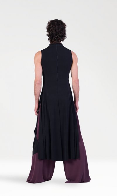 Vestito Godet con Spacchi