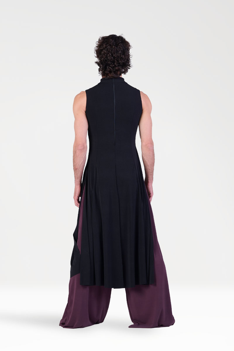 Vestito Godet con Spacchi