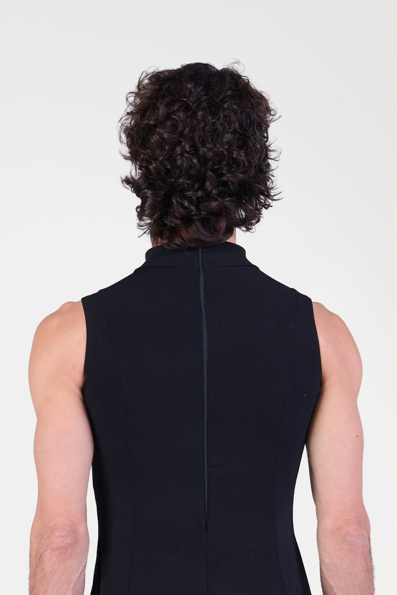 Vestito Godet con Spacchi