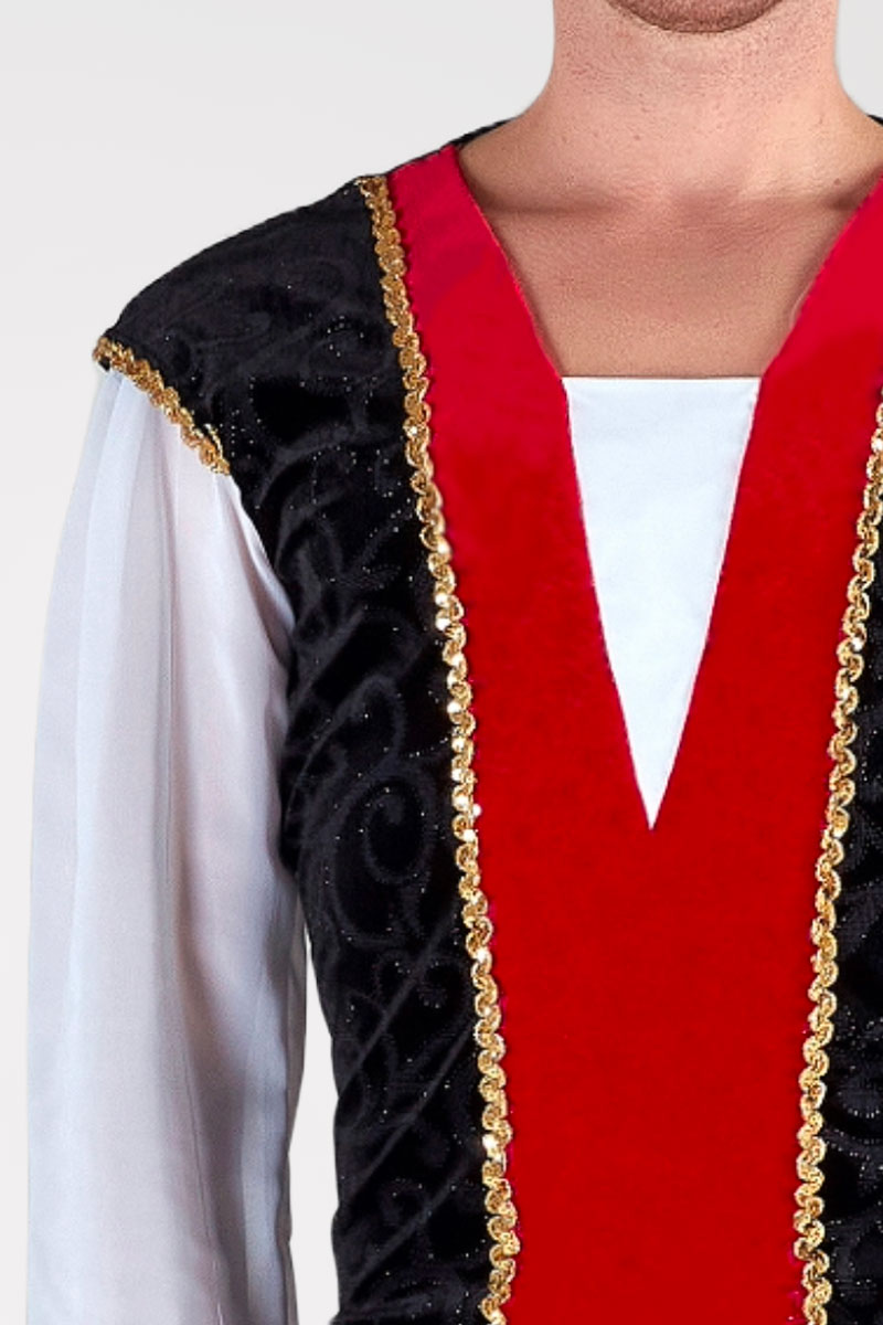 Casacca con Inserto Damascato