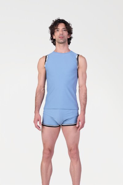 Maglia a Canotta con Elastici da Uomo