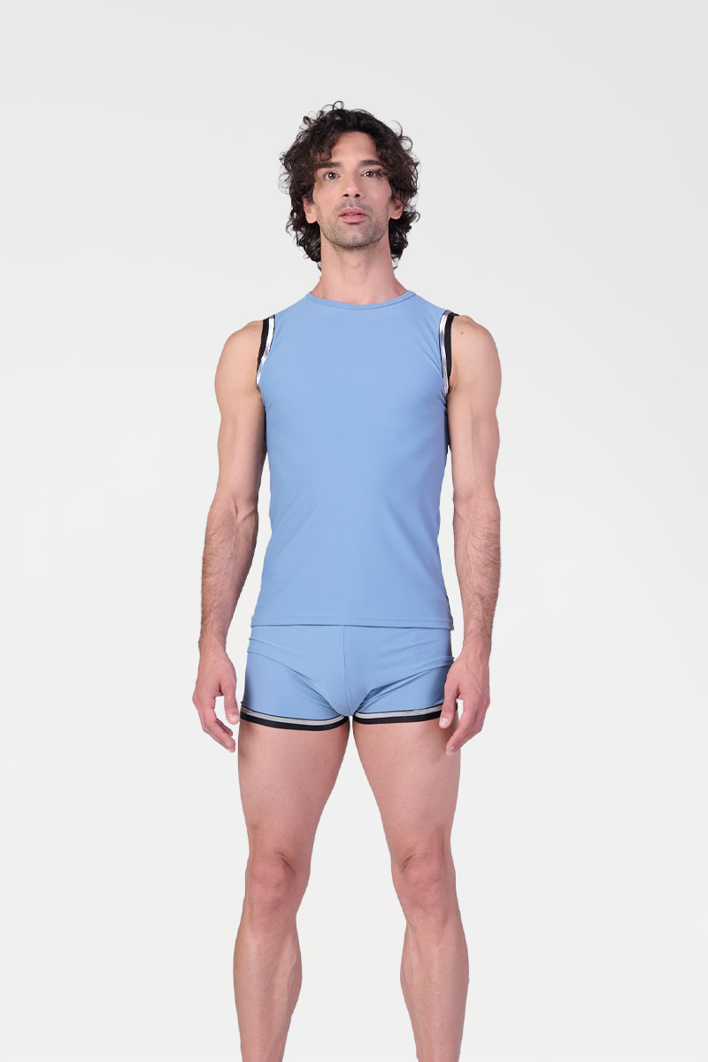 Maglia a Canotta con Elastici da Uomo