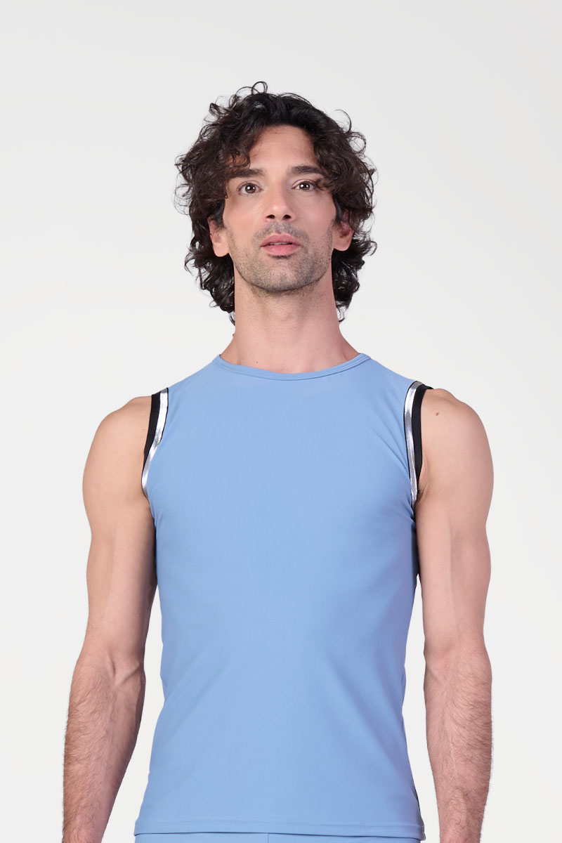Maglia a Canotta con Elastici da Uomo