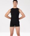 Maglia a Canotta con Elastici da Uomo