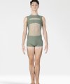 Tuta Short con Inserti in Rete