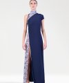 Vestito Lungo con Manica Asimmetrica