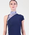 Vestito Lungo con Manica Asimmetrica