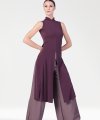 Vestito Mezza Coscia con Spacchi Laterali