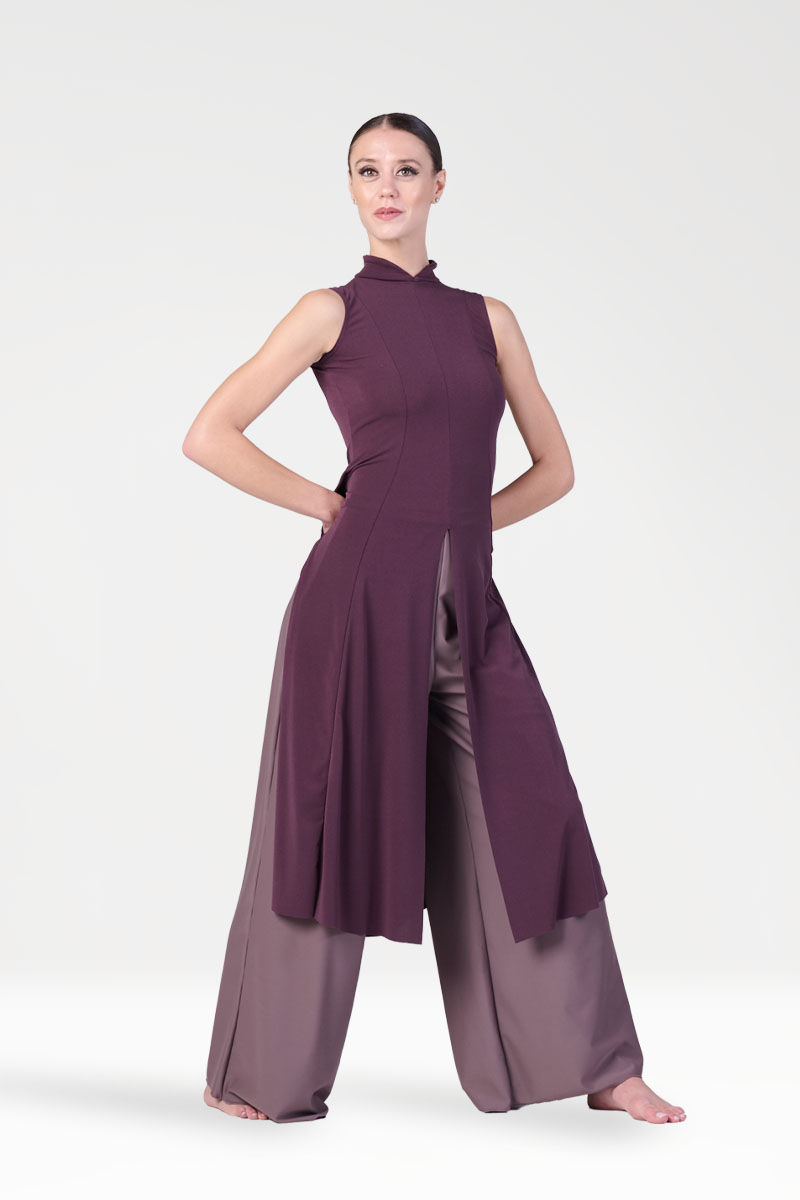Vestito Mezza Coscia con Spacchi Laterali