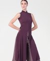 Vestito Mezza Coscia con Spacchi Laterali