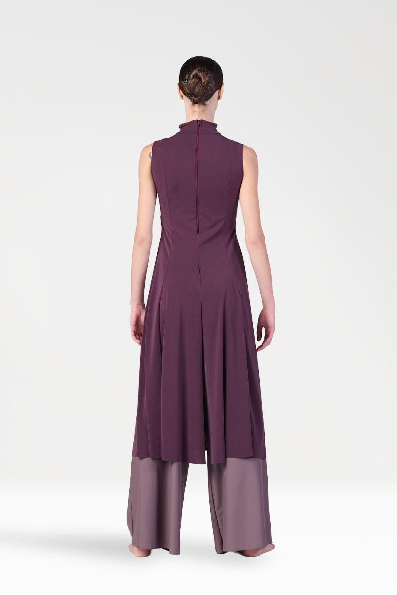 Vestito Mezza Coscia con Spacchi Laterali