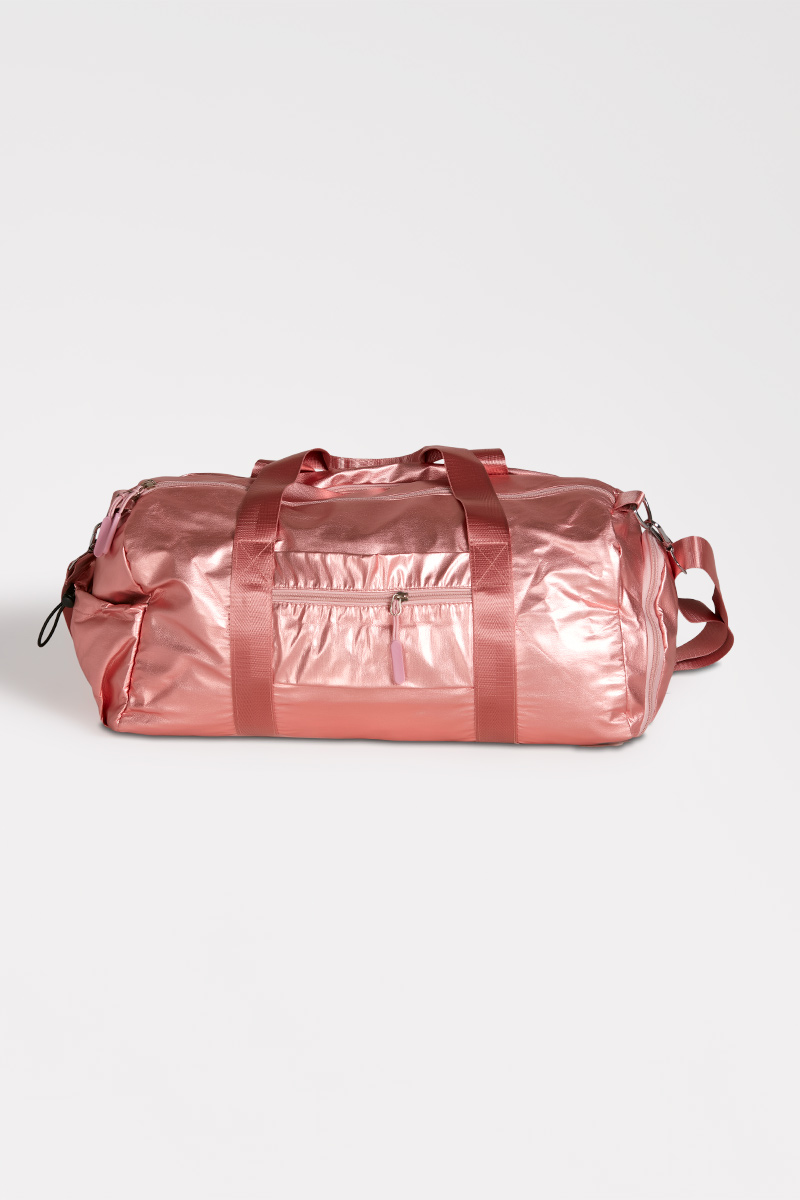 Borsone da Allenamento Rosa Metallizzato