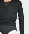 Black Wool Short Jumper