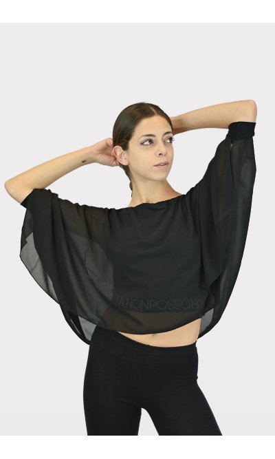 Top Ponchetto Black Top Ponchetto Black