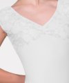 Short Sleeves Leotard with Curl