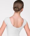 Short Sleeves Leotard with Curl