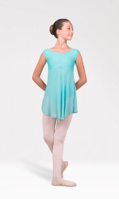 Vestito Danza Bambina RUNQHUI - Body Latino Jazz Senza Maniche