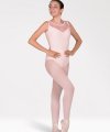 Tank Leotard with Lace Inserts