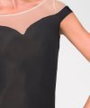 Leotard with Back V Neckline