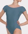 Short Sleeve Leotard with Back Neckline