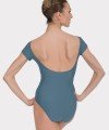 Short Sleeve Leotard with Back Neckline