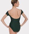 Short Sleeve Leotard with Back Neckline